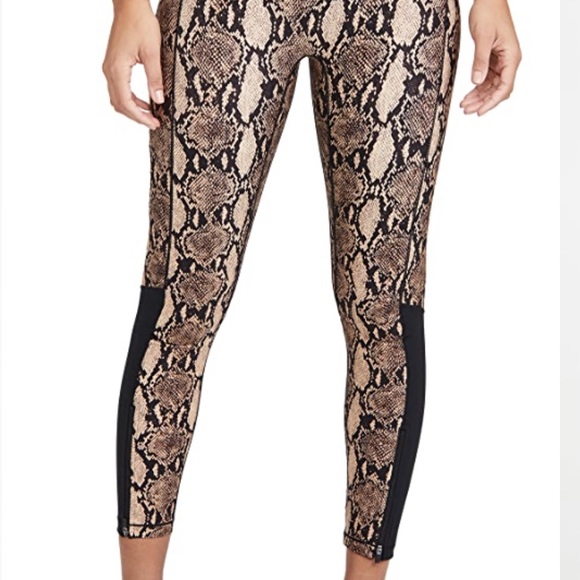 NWOT BANDIER x A.L.C. Leggings Python and Black Sz M - Picture 5 of 8